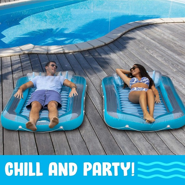 Inflatable Tanning Pool Lounge Float Tanning Pool Float Personal Pool Lounger Tanning Pool With Pillow Inflatable Tanning