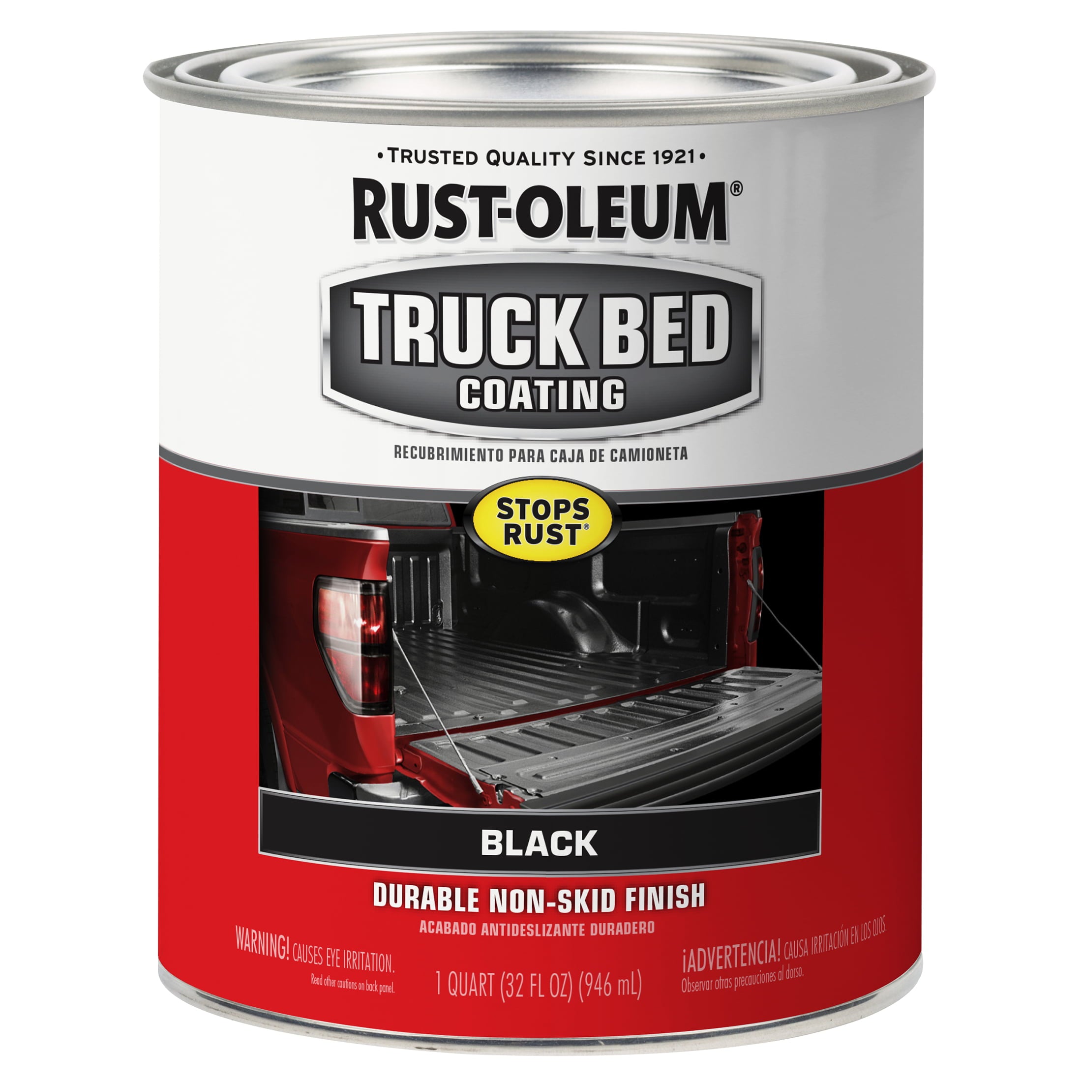 Black， Rust-Oleum Automotive Truck Bed Coating-342668， Quart