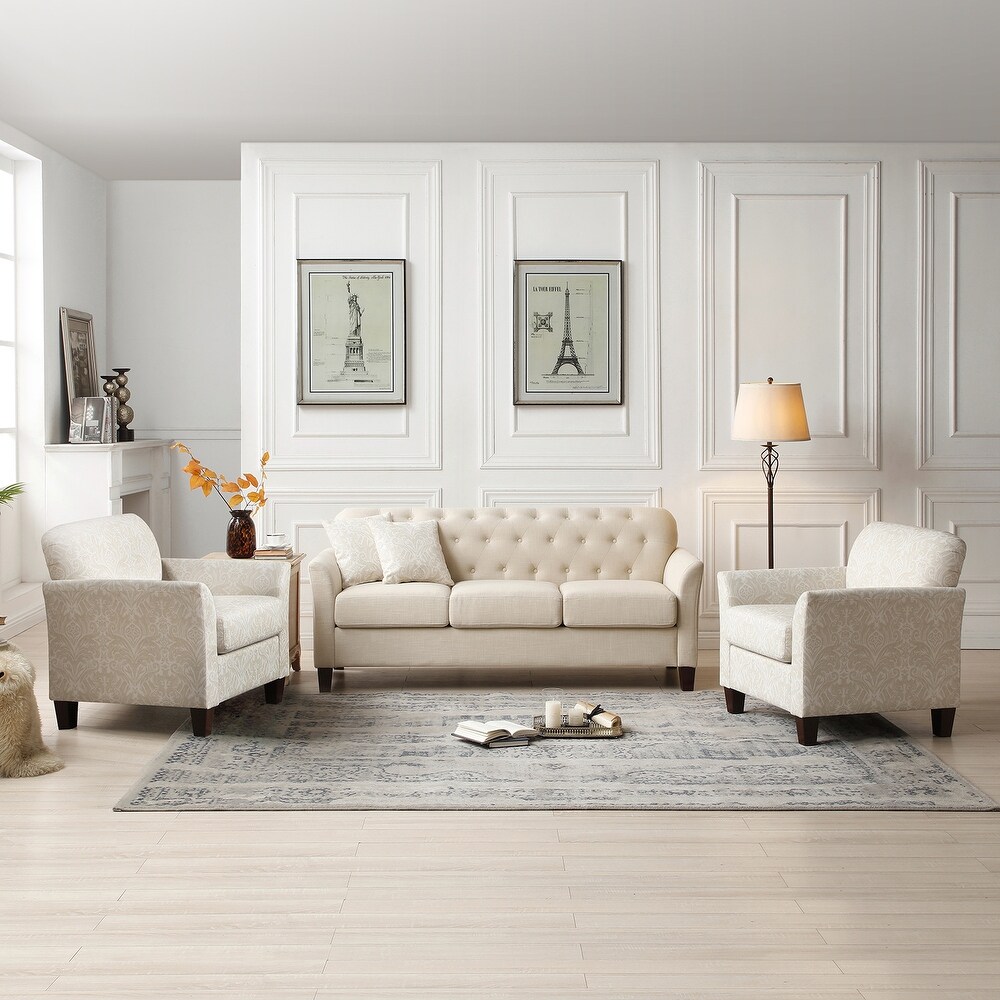 Julia Transitional Living Room Set with Removable Cushions by HULALA HOME