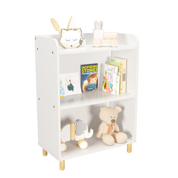 Kids 4 Tier Bookcase  Children's Book Display  Boo...