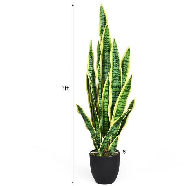 35.5 IndoorOutdoor Decoration Artificial Snake Plant