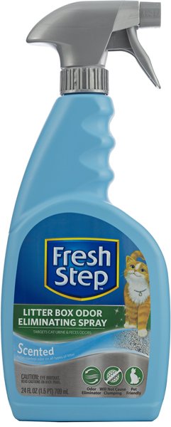 Fresh Step Litter Box Odor Eliminating Spray， 24-oz bottle