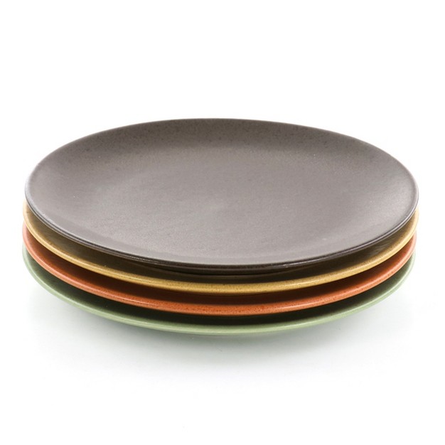 Gibson Elite Capetown 4 Piece 10 25 Inch Stoneware Dinner Plate Set