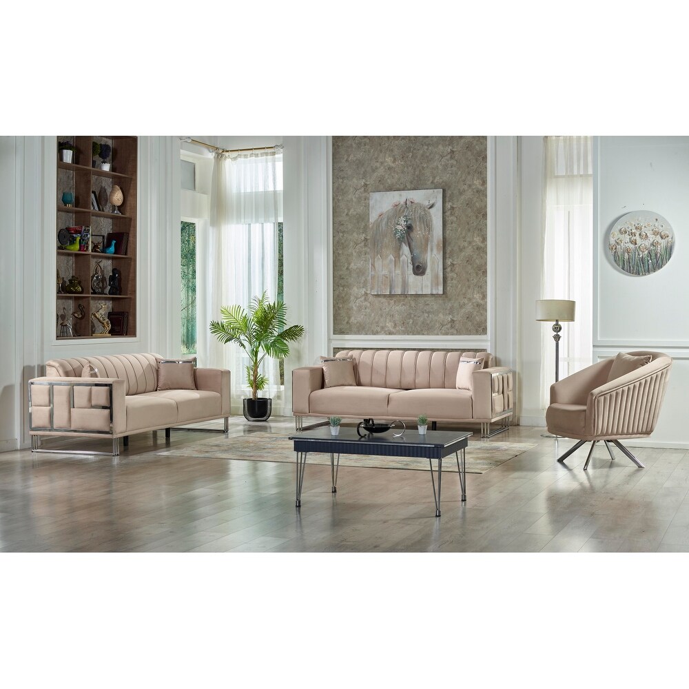 Puzzle One Sofa One Loveseat One Chair Living Room Set