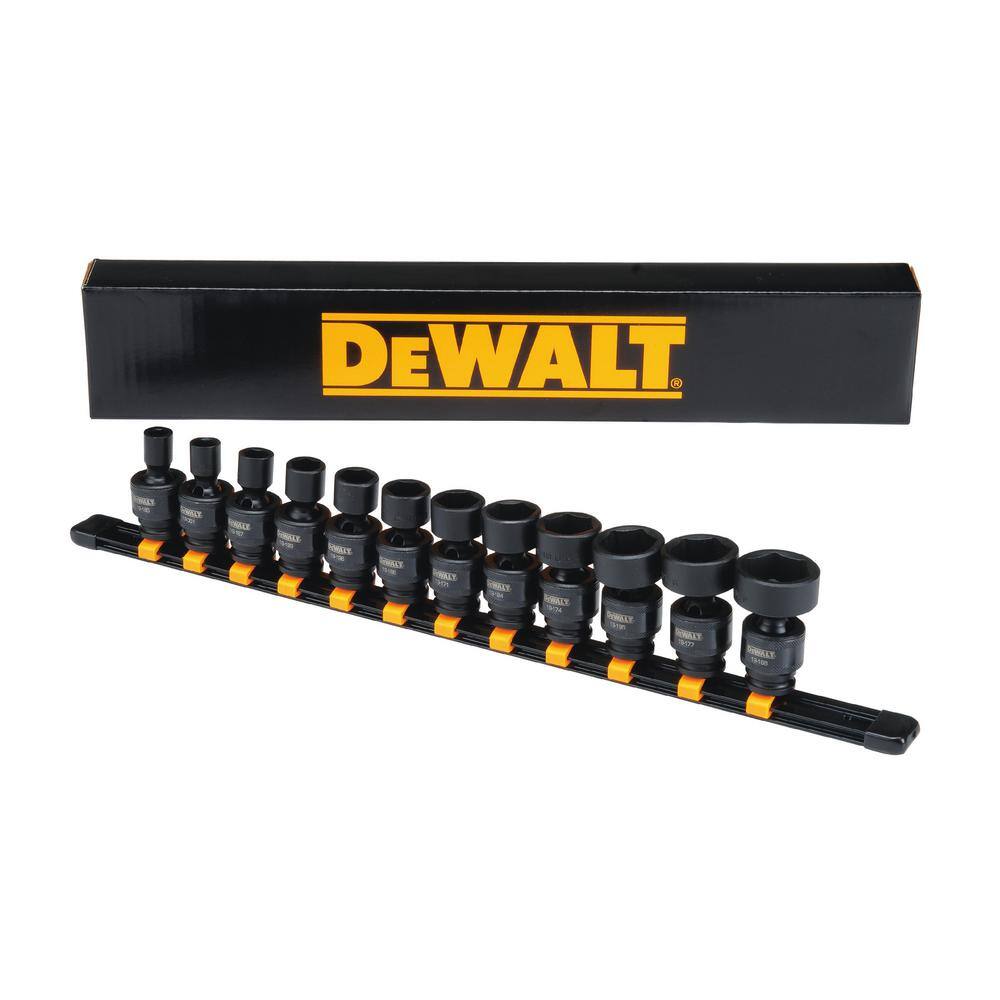 DW 38 in. Drive SAE Socket Set (12-Piece) DWMT19228