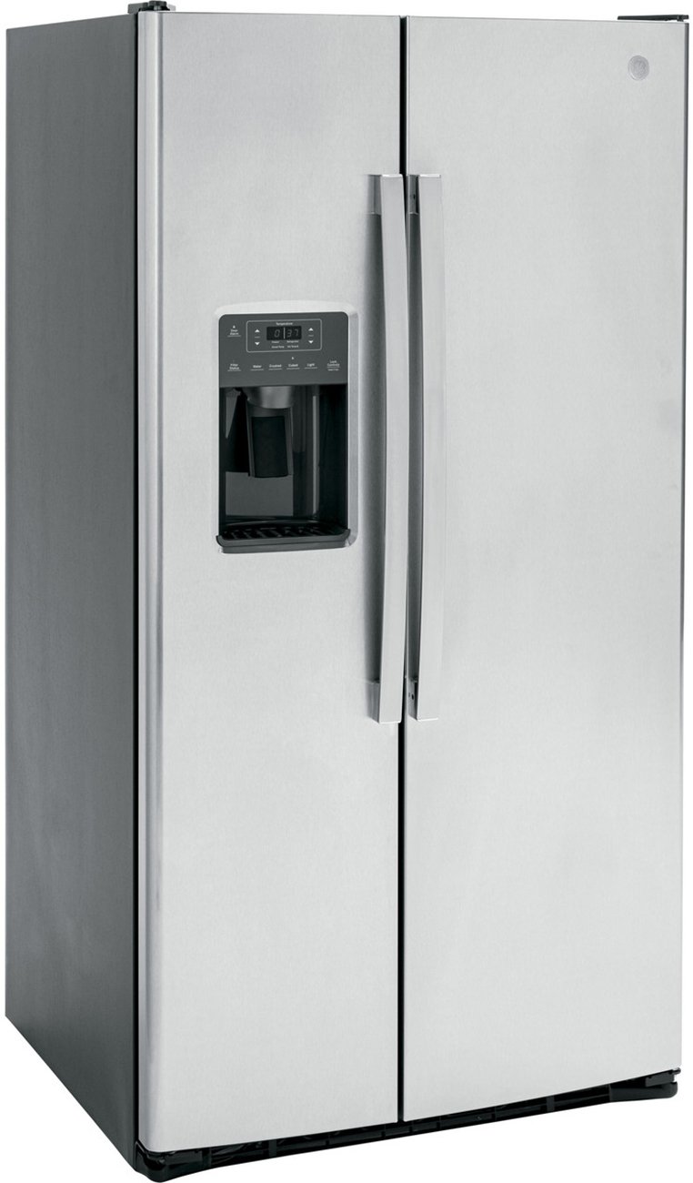 GE 25.3 Cu. Ft. Stainless Steel Side-By-Side Refrigerator