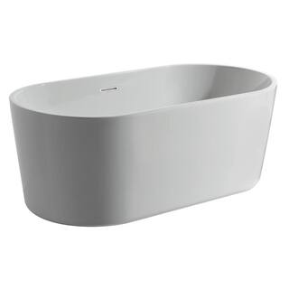 Delta Montour 60 in. x 30 in Soaking Bathtub with Center Drain in White DB256806-6030WH