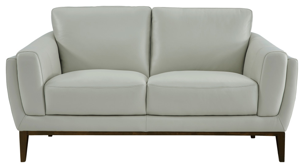 Rio Top Grain Leather Loveseat   Transitional   Loveseats   by Hello Sofa Home  Houzz