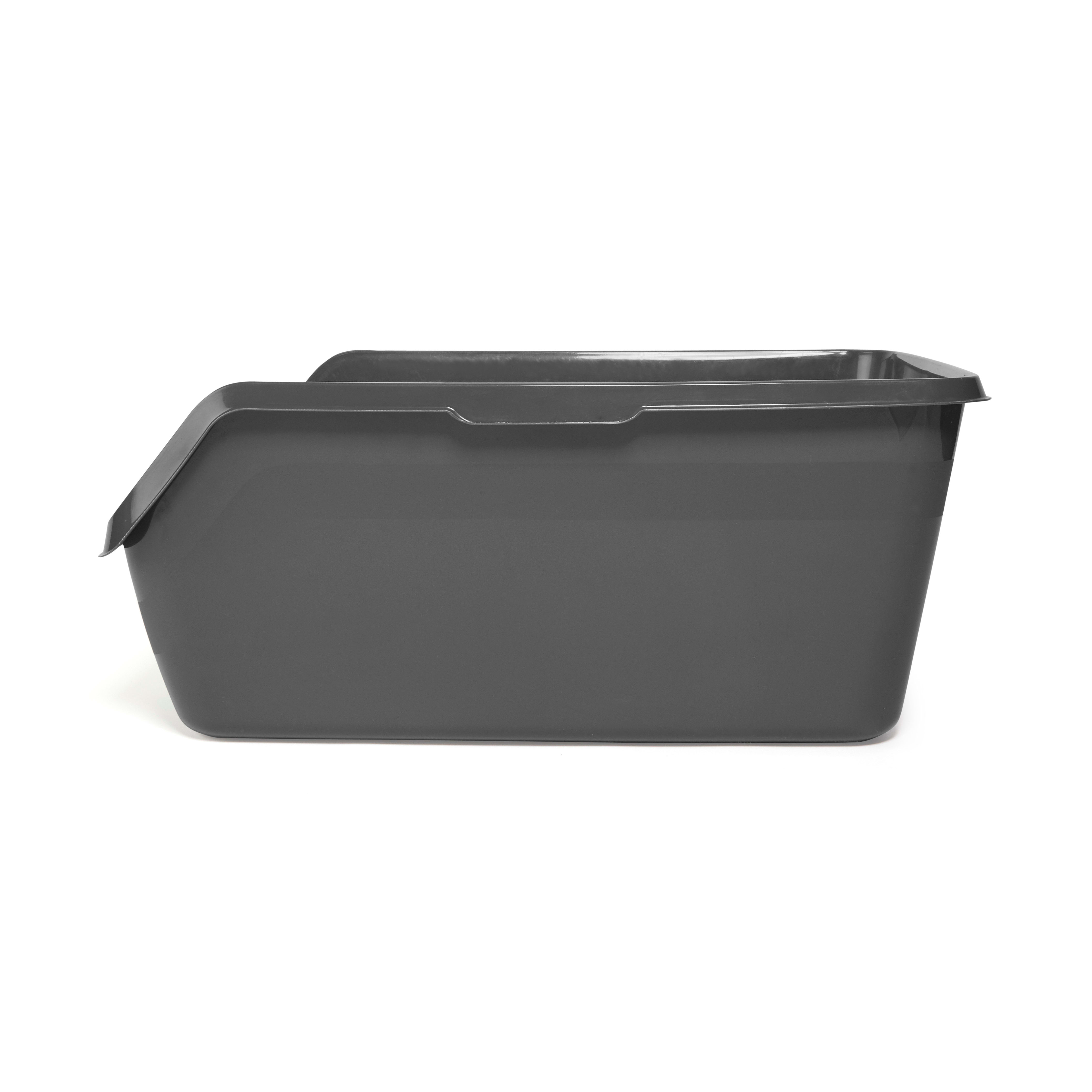 So Phresh Charcoal Shatter Shield High-Back Cat Litter Box， 24