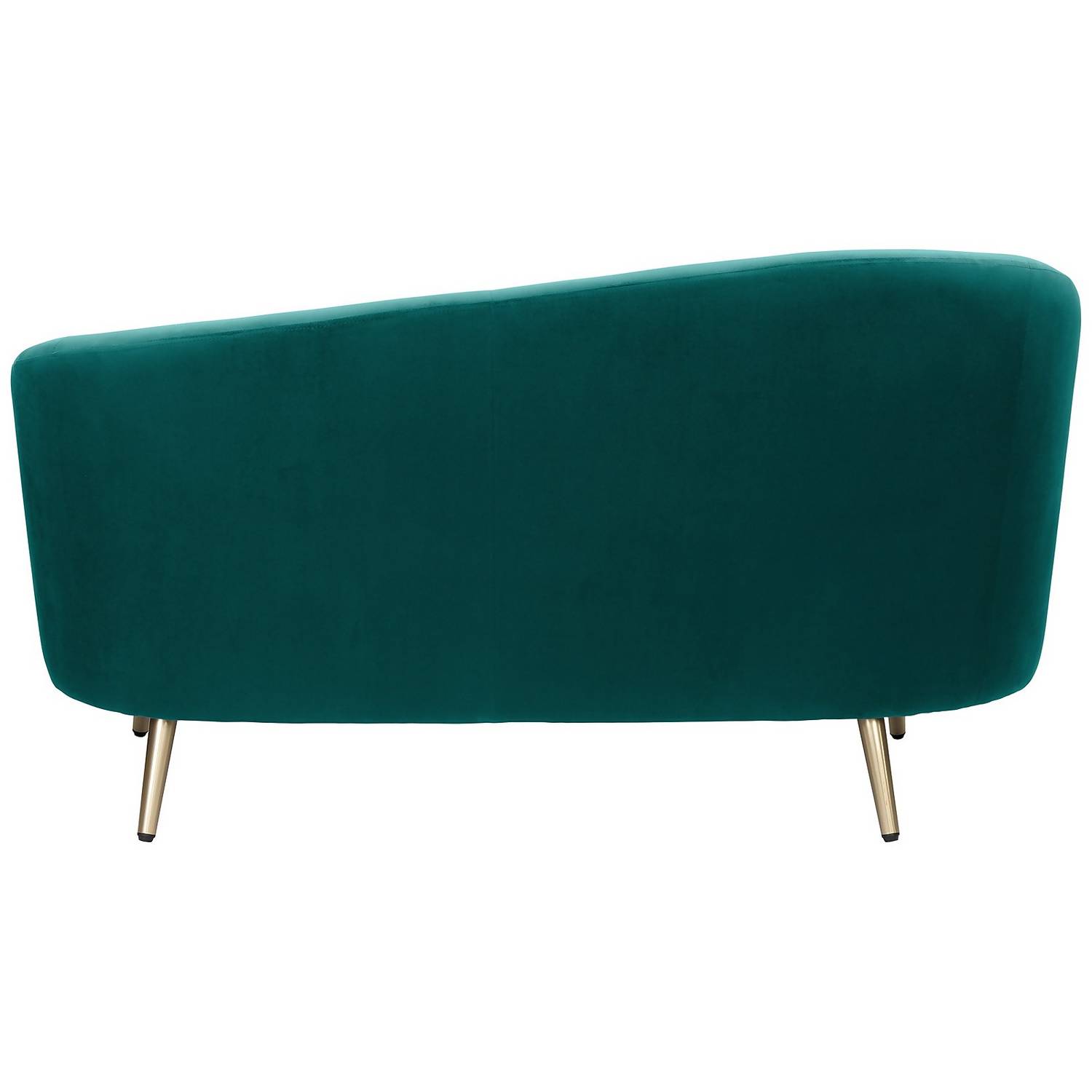 Lucie Asymmetric 2 Seater Sofa Teal