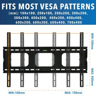 mount-it! Heavy-Duty Tilting and Locking Low Profile TV Wall Mount for Screens 32 in to 65 in. MI-303B