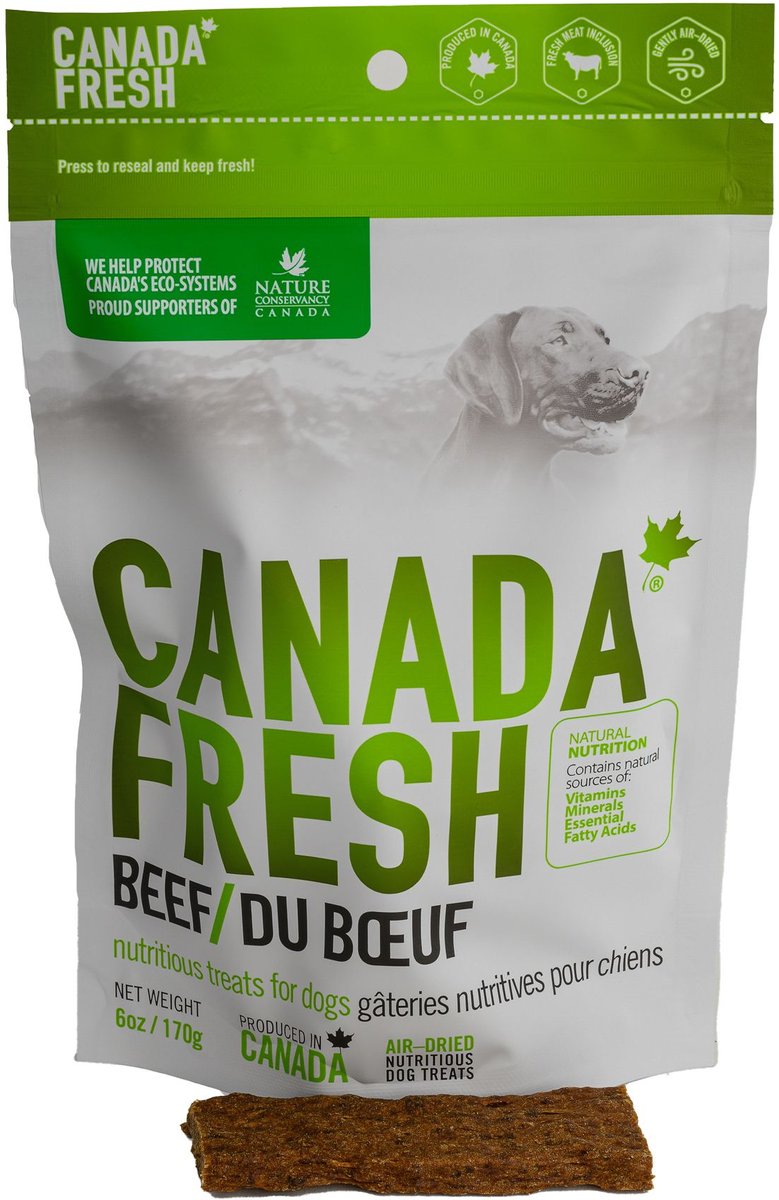 Canada Fresh Beef Dog Treats， 6-oz bag