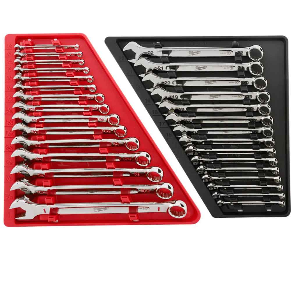 Milwaukee 30pc SAE and Metric Combination Wrench Set 48-22-9415-9515B from Milwaukee