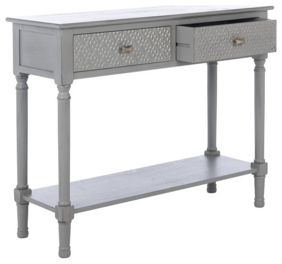 Halton 2Drw Console Table Safavieh   Traditional   Console Tables   by Safavieh  Houzz