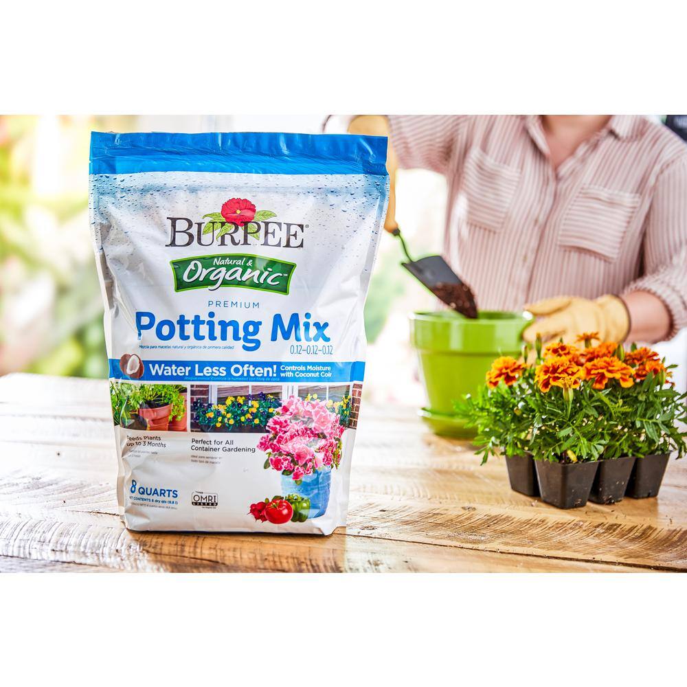 Burpee Natural  Organic 8 qt. Potting Mix (4-Pack) DCBP8PM4