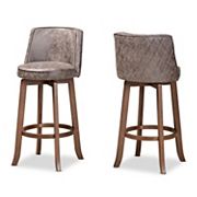 Baxton Studio Adams Bar Stools 2-piece Set