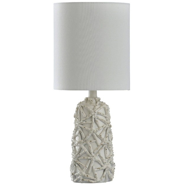 Starfish Distressed Mini Table Lamp White Yoursmall