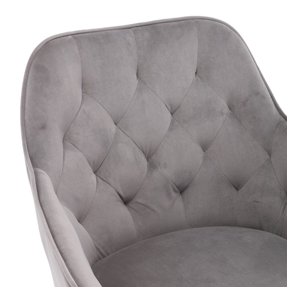 Solid Wood Tufted Upholstered Armless chair