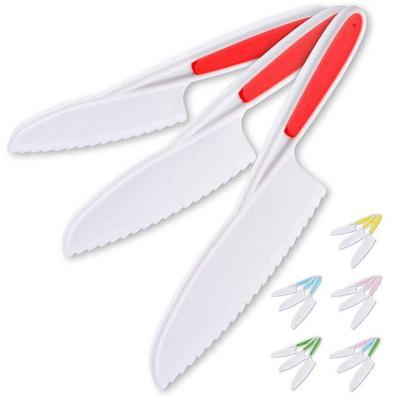 Kids Knife Set for Cooking and Cutting Fruits， Veggies and Cake