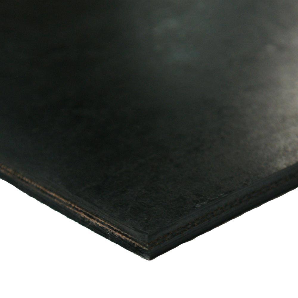 Rubber-Cal Heavy Black Conveyor Belt - 0.41 (3 ply) Thick x 6 in. Width x 24 ft. Length - Rubber Sheet 20-137-0437-288