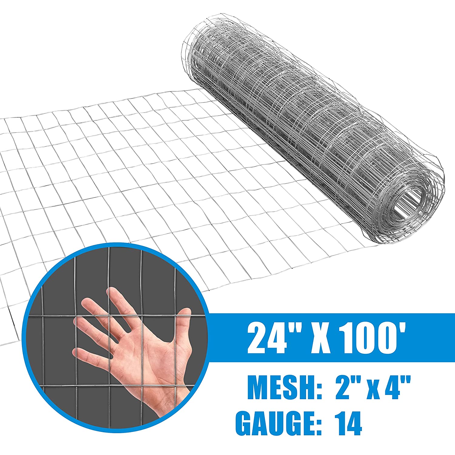 Fencer Wire 14 Gauge Galvanized Welded Wire Fence, 2