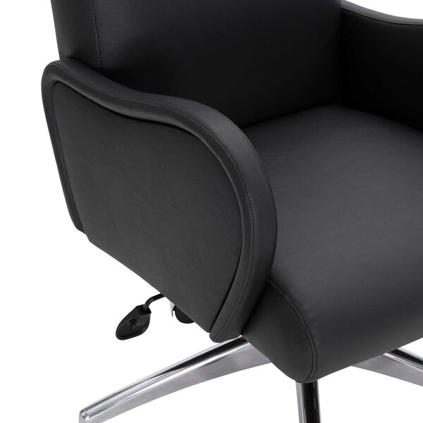 Patterson Black and Silver Office Chair