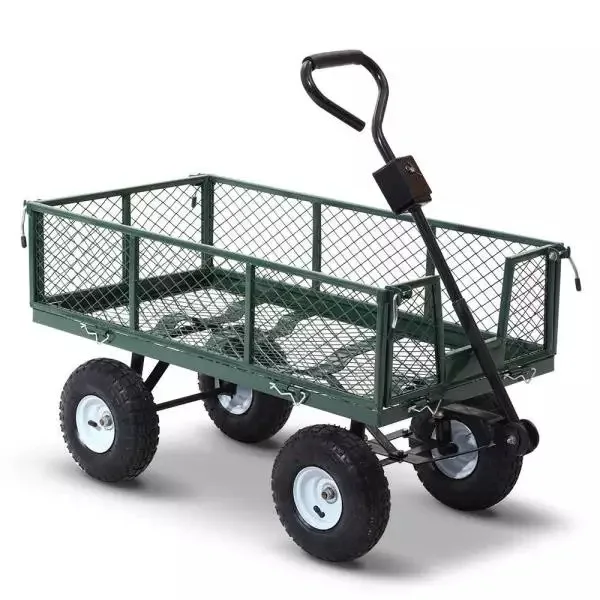 Hot Sale Hand Push 4 Wheel Garden Wagon Tool Cart Handcart