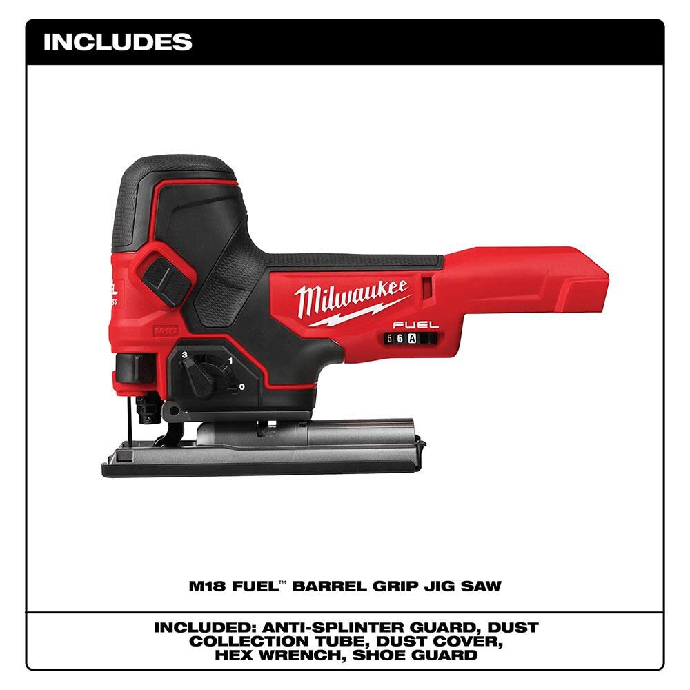 Milwaukee M18 FUEL Barrel Grip Jig Saw 2737B-20 from Milwaukee