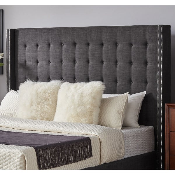 Marion Tall Tufted Wingback Headboard by iNSPIRE Q Bold - - 19511384