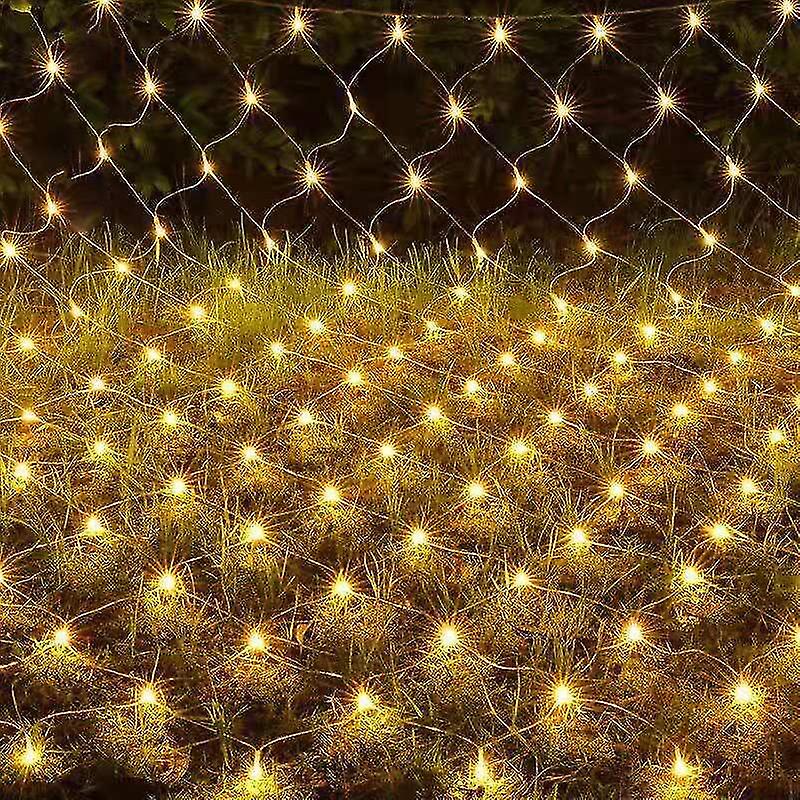 Star Lighting Strings Solar Light Fishing Net Lights Waterproof Outdoor Christmas Lights Decor Bushes Garden Party Xmas Tree