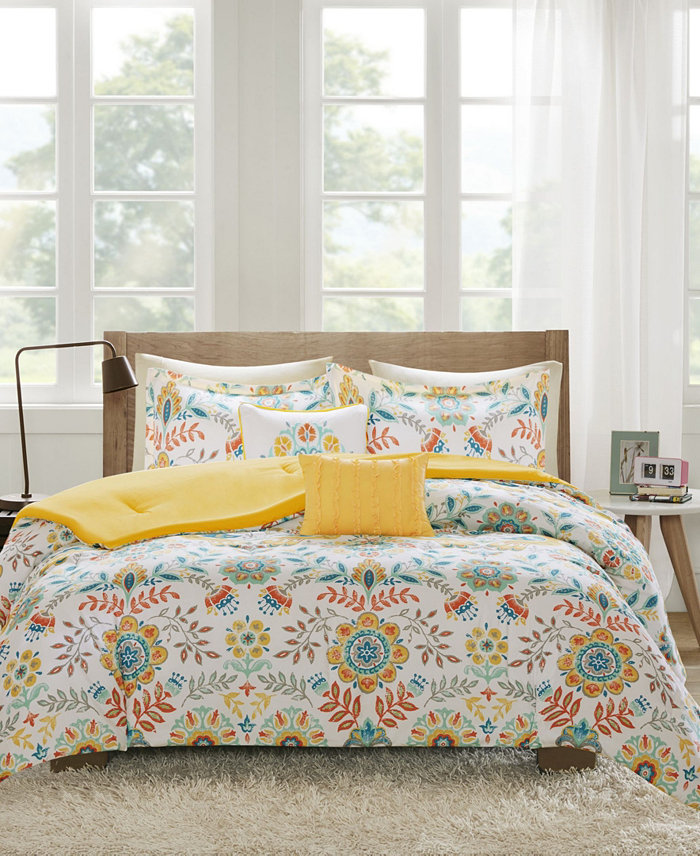 Intelligent Design Nina Floral 4-Pc. Comforter Set  Twin Twin XL