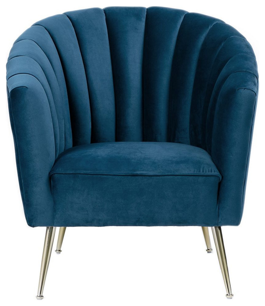 Manhattan Comfort Rosemont Velvet Accent Chair   Midcentury   Armchairs And Accent Chairs   by Manhattan Comfort  Houzz