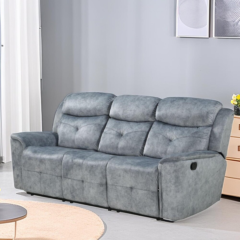 L shape Linen Fabric Sectional Sofa Set for Living Room Couch with Power Recliner Chair Sofa