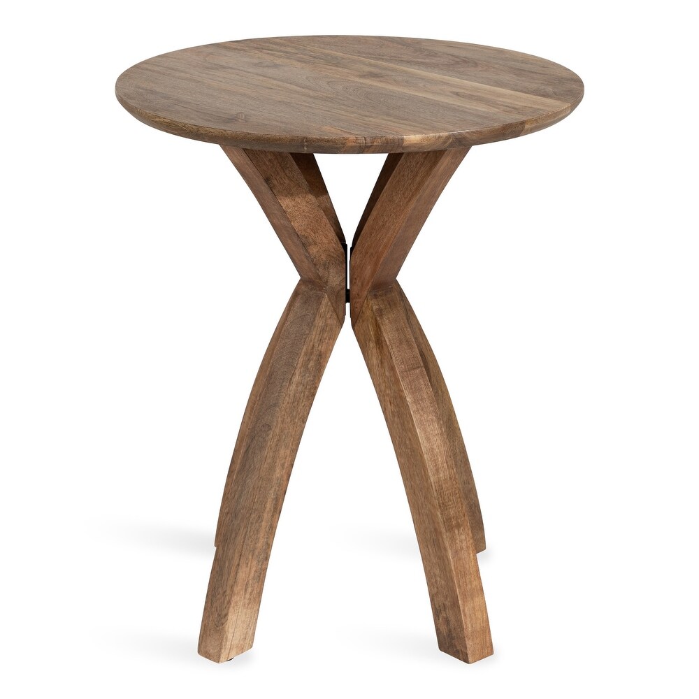 Kate and Laurel Soleyn Round Wood Side Table