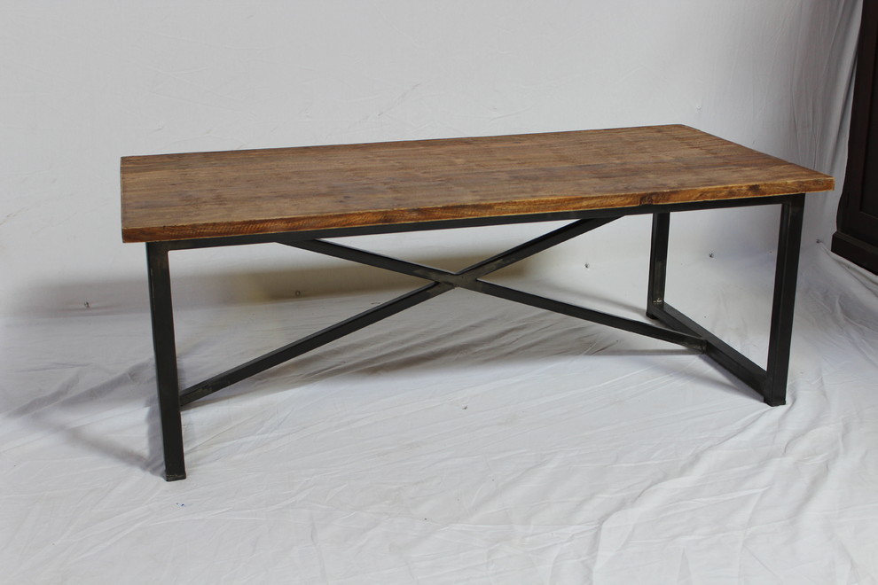 Bunty Solid Wood Coffee Table   Industrial   Coffee Tables   by Rustic Home Interiors  Houzz