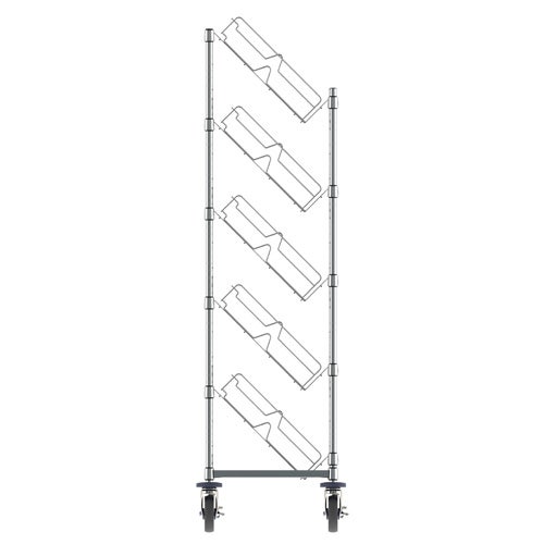 Metro DC56EC - Slanted Display Rack， 5 Shelves， 48