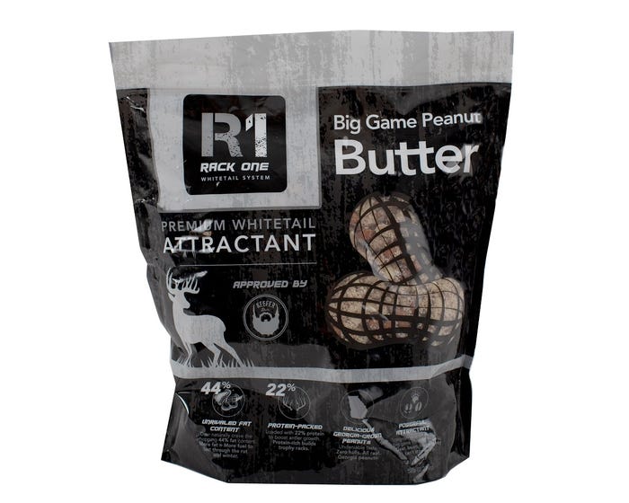 Rack One Big Game Peanut Butter 5 Pound Bag - Original - Premium Whitetail Attractant - G1004