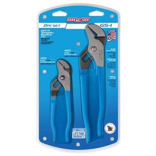 Channellock 9.5 in. and 6.5 in. Tongue and Groove Pliers Set GS-1