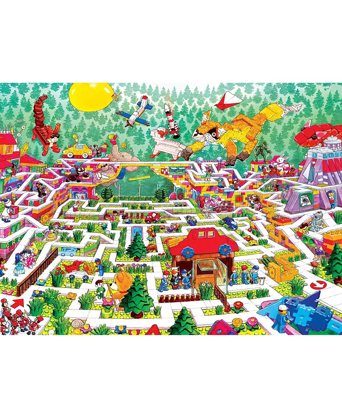 MasterPieces Puzzles A-Maze-ing - Toy Blocks 200 Piece Kids Jigsaw Puzzle