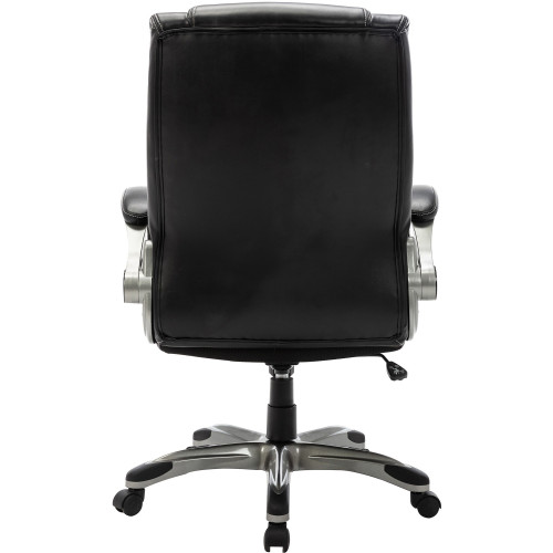 Lorell Soho Flip Armrest High-back Leather Chair (81803)