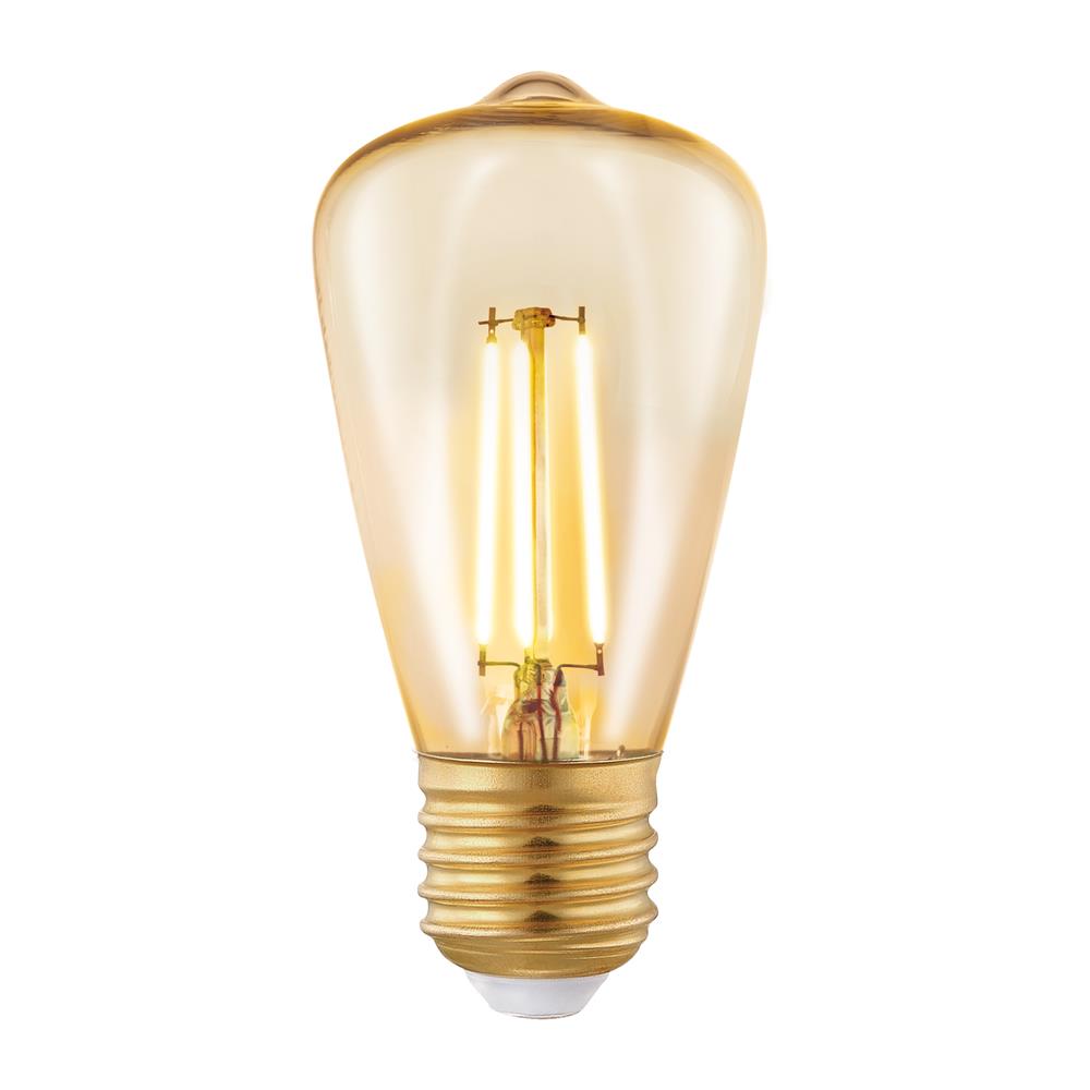 EGLO 110054 LED 4W Squirrel ST48 E27 ES Amber Filament Lamp 270lm 2200k