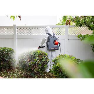 XtremepowerUS 110-Volt Electric Backpack Fogger Machine Disinfectant Corded Mist Blower Sprayer Particle 0-50μmmm WHose and Nozzle 65167-H