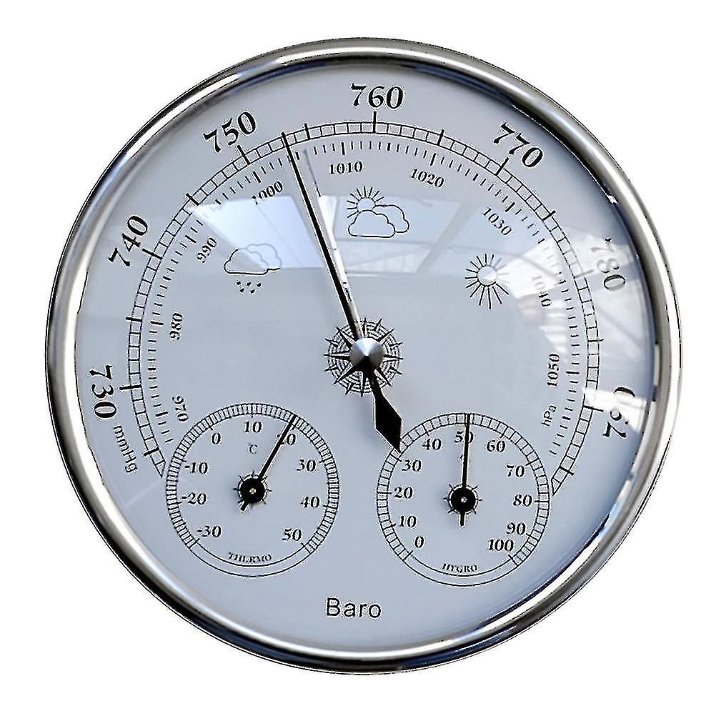 3 In 1 Dial Type Weather Station Barometer Thermometer Hygrometer Barometric Pressure Temperature Humidity