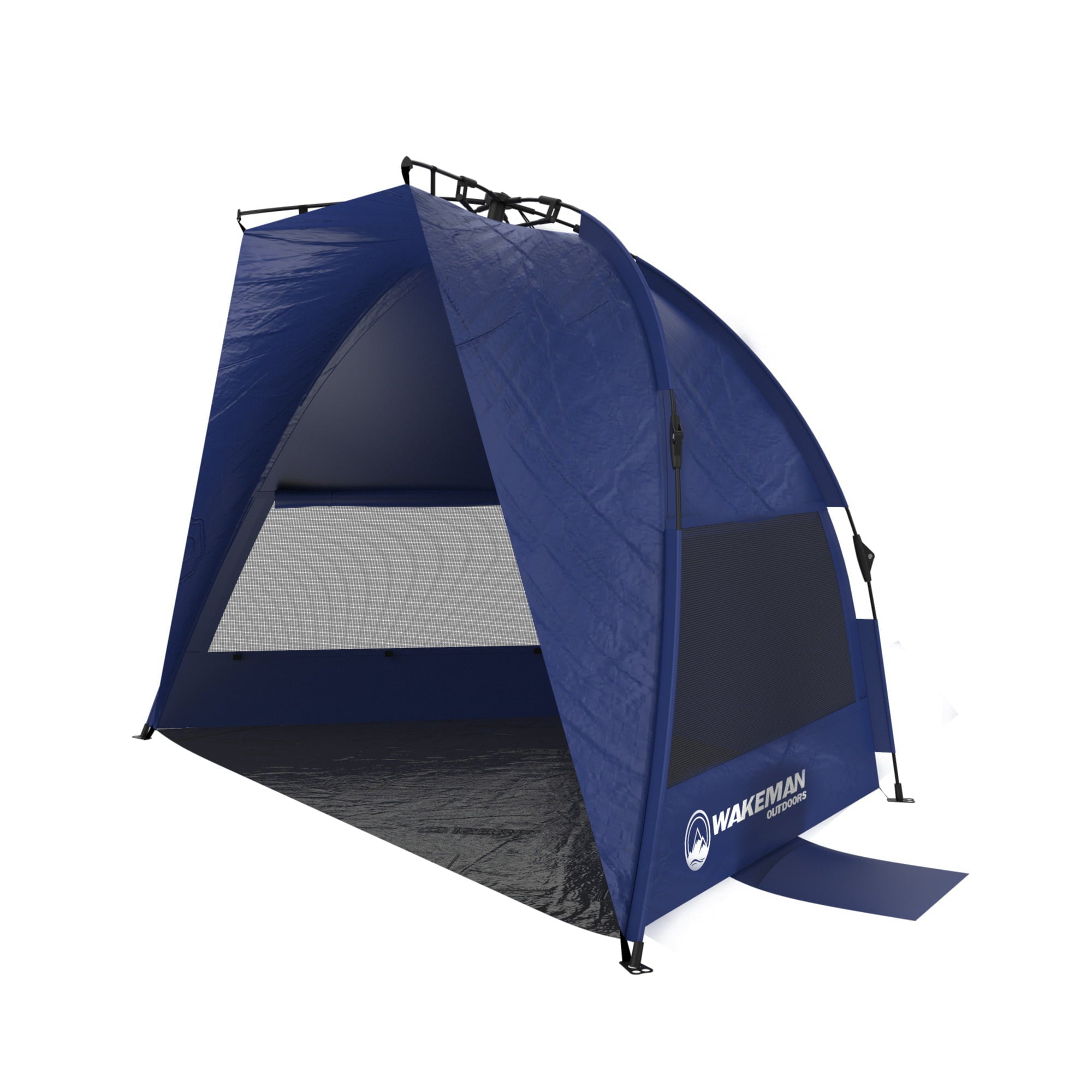 Pop Up Beach Tent- Water and Wind Resistant， with Carry Bag By Wakeman Outdoors (Blue)