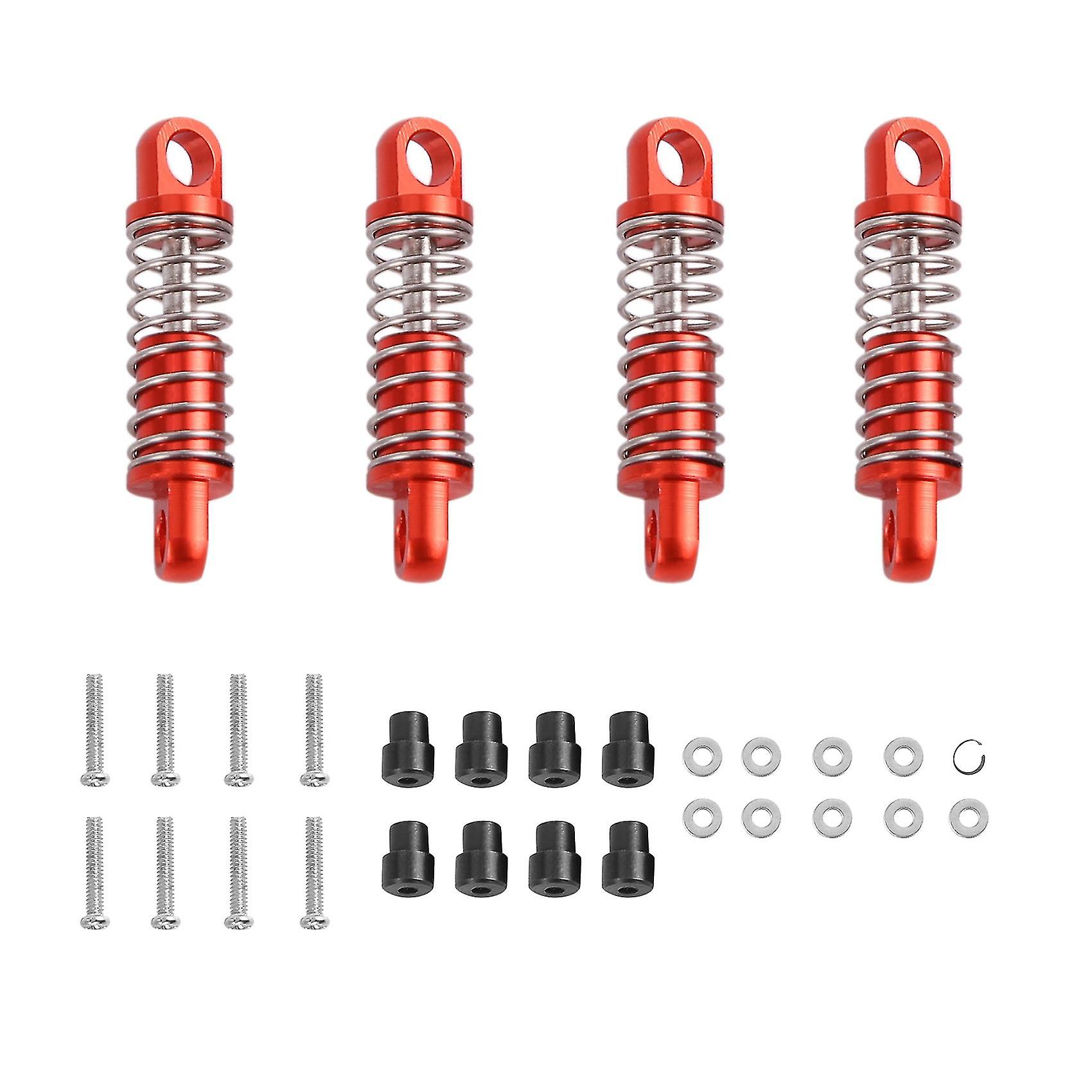 4pcs Alloy Shock Absorber Damper Oil Filled Type For Rc Hobby Model Car 1/28 K969 K989 P929 Drift R