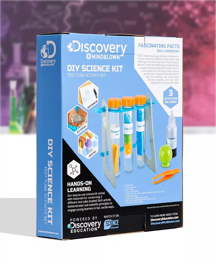 Discovery #MINDBLOWN Test Tubes Science Kit with 3 Educational Experiments Set  14 Piece