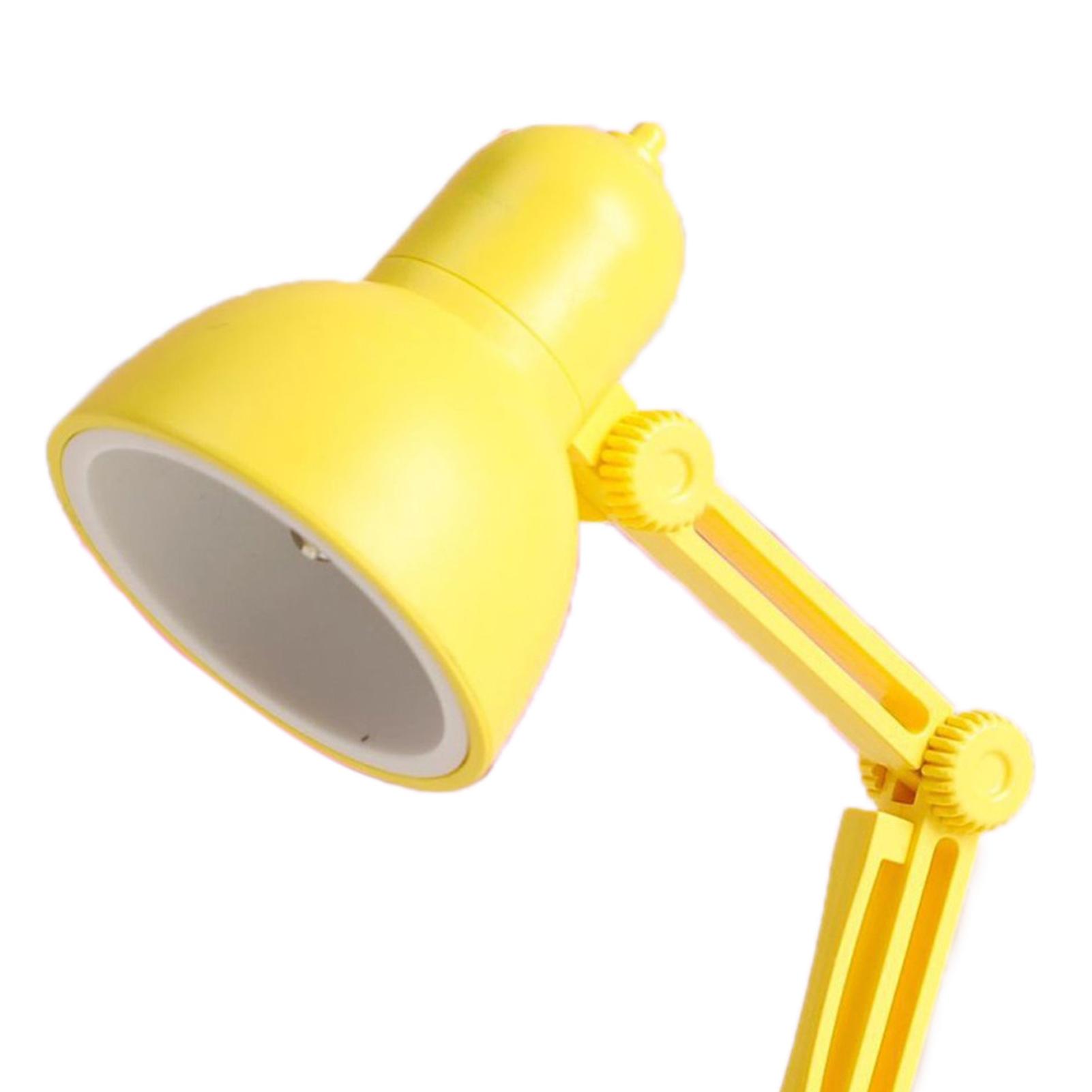 Led Table Lamp Folding Desk Lamp Night Light with Detachable Magnetic Base Adjustable for Home Office Reading Yellow