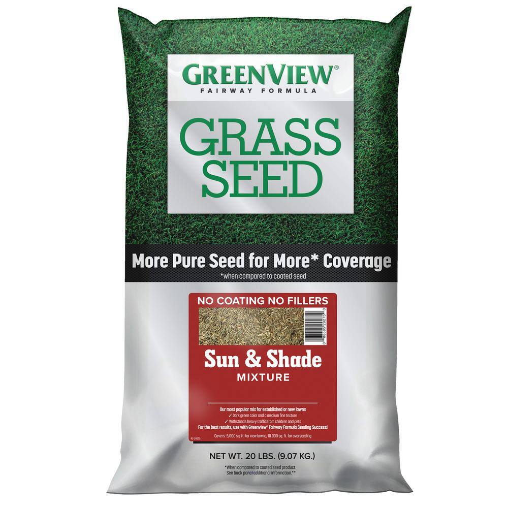 GreenView 20 lbs. Fairway Formula Grass Seed Sun and Shade Mixture (50-Bags250000 sq. ft.Pallet) 2829275