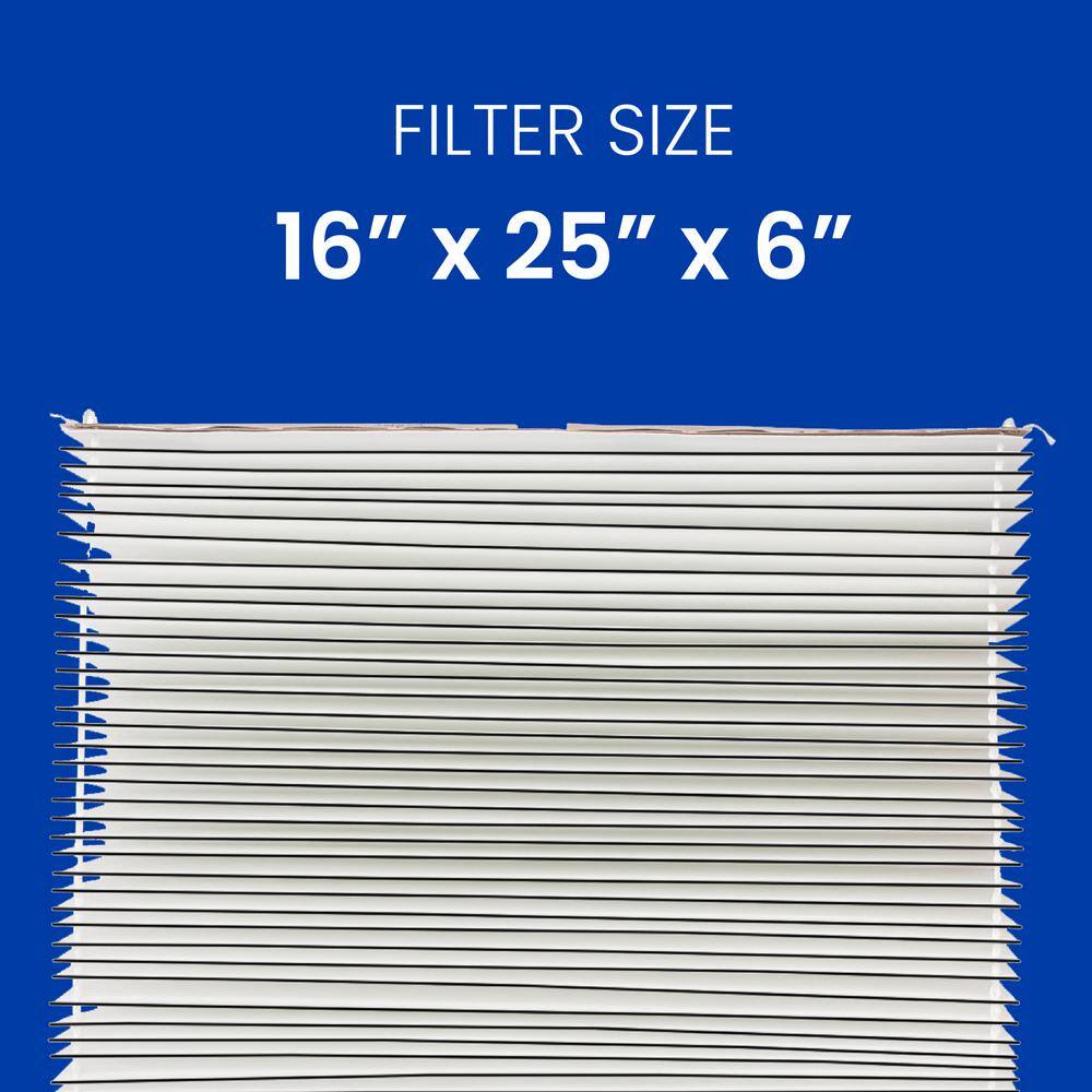 AprilAire 16 in. x 25 in. x 6 501 Electronic Air Cleaner Filter for Air Purifier Model 5000 (4-pack) 501 04