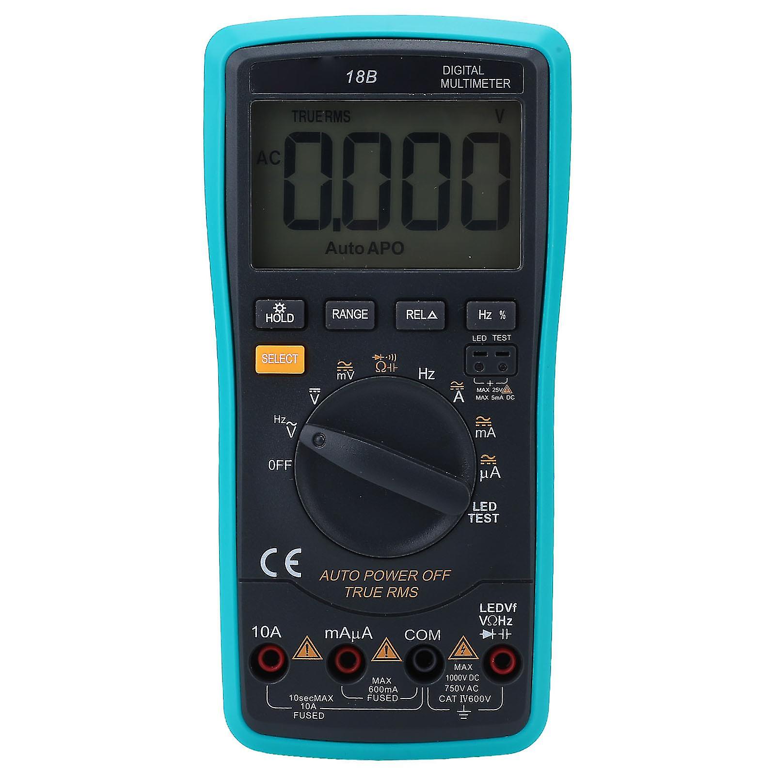 Digital Multimeter Tester Delayed Backlight High Accuracy Electrical Voltmeter Tester with Overload Protection